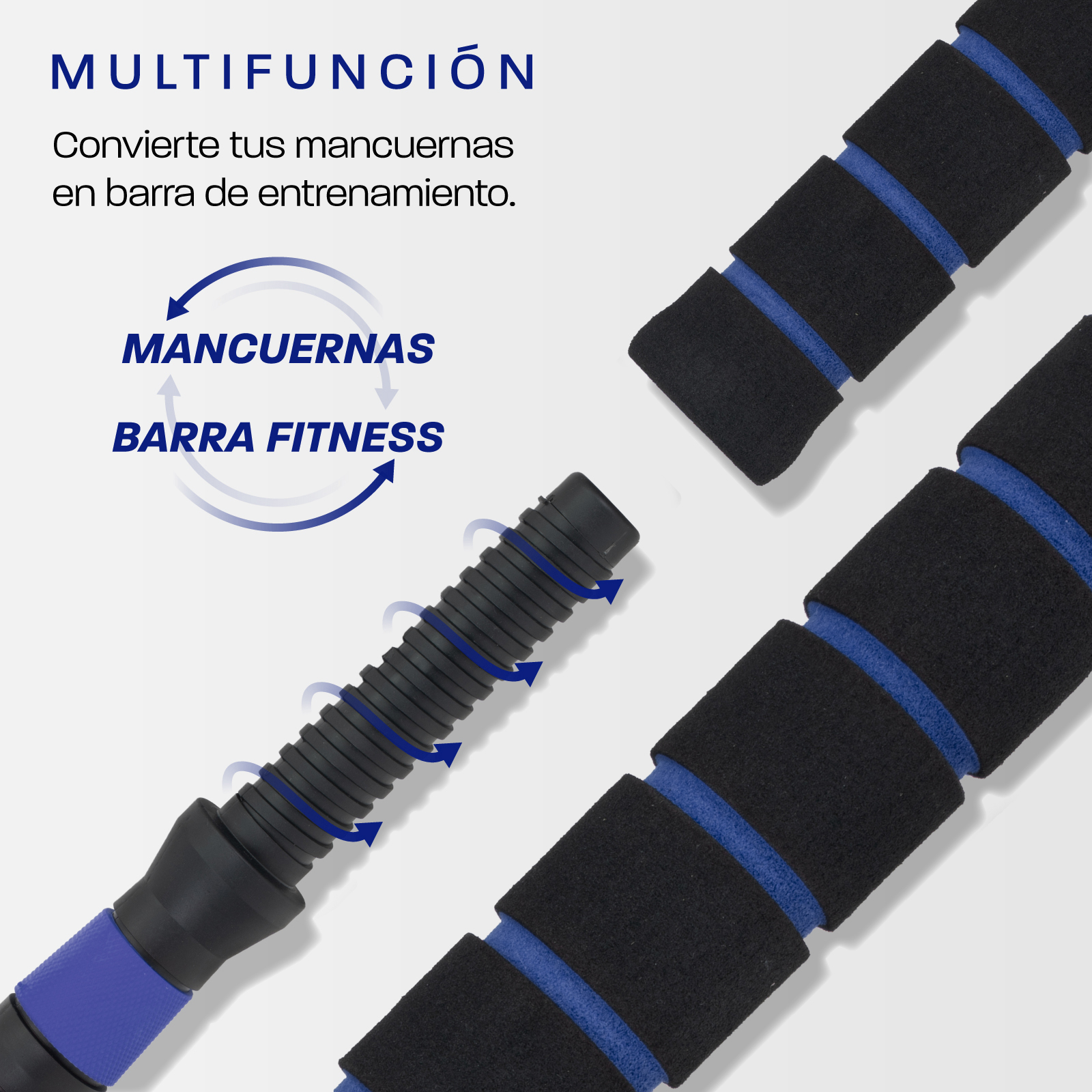 Foto 7 | Mancuerna con Peso Ajustable Altera Astral-40K con Discos de Cemento Intercambiables 40KG color Azul