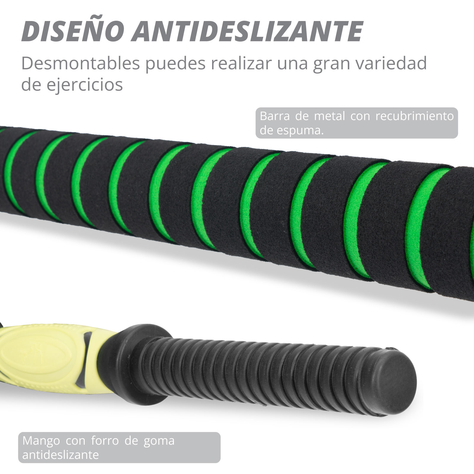 Foto 4 pulgar | Set de Mancuernas Altera Js con Barra Recta 10 kg Negro