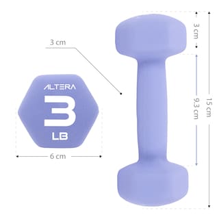 Foto 7 | Kit de Mancuernas Altera 6 Piezas Diferente Peso