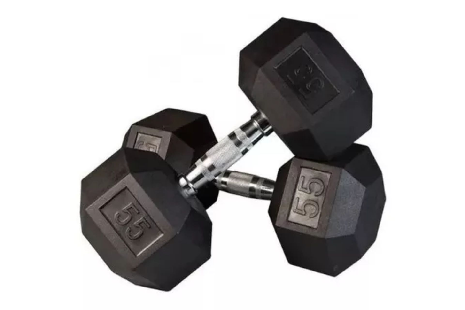 Par de Mancuernas Hexagonales Kevinbro de 55 Lbs