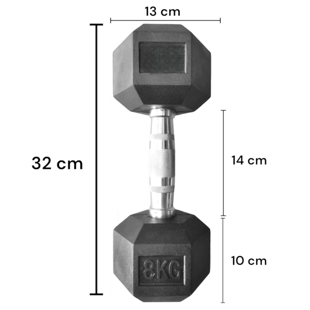 Foto 6 | Par de Mancuernas Hexagonales ID-infinite 8 kg