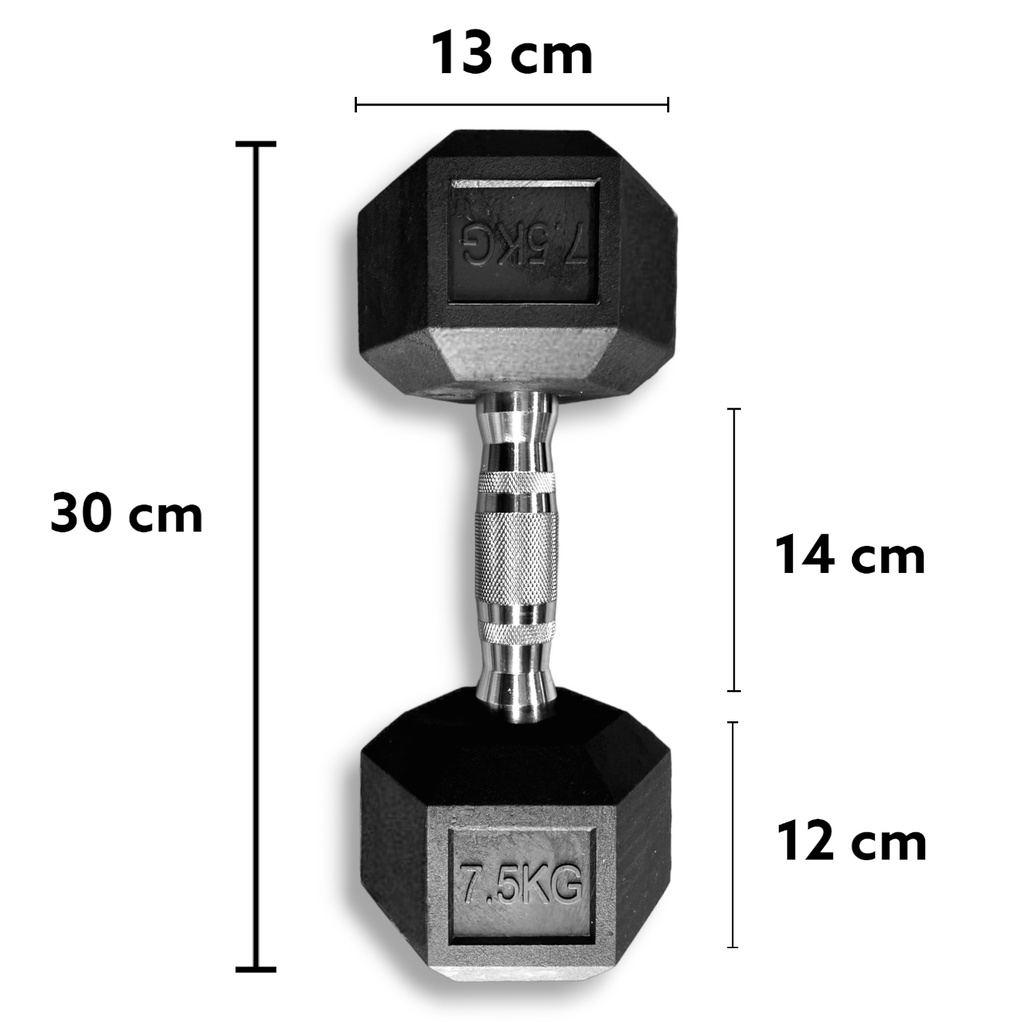 Foto 5 | Par de Mancuernas Hexagonales ID-infinite 7.5 kg