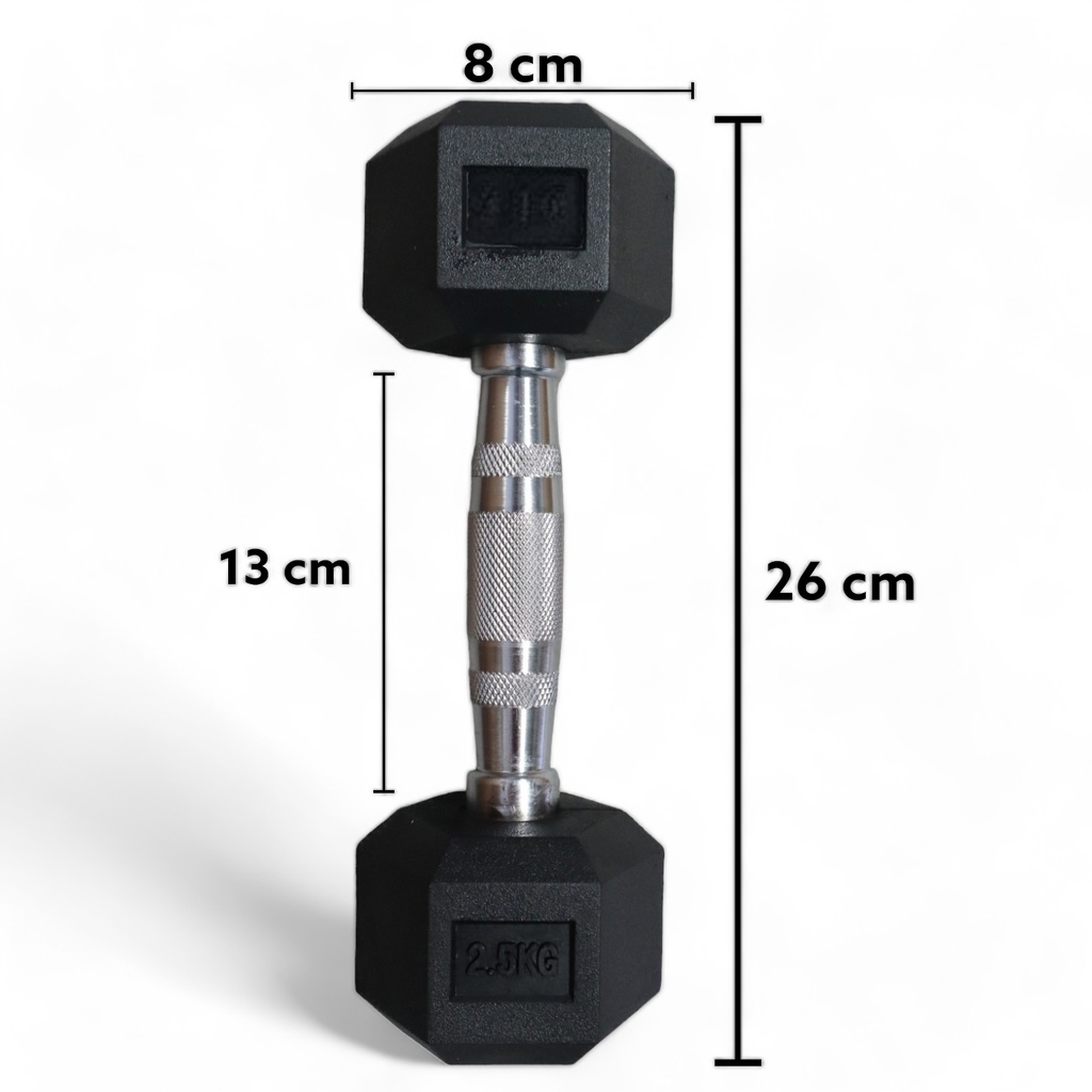 Foto 5 | Par de Mancuernas Hexagonales ID-infinite 2.5 kg