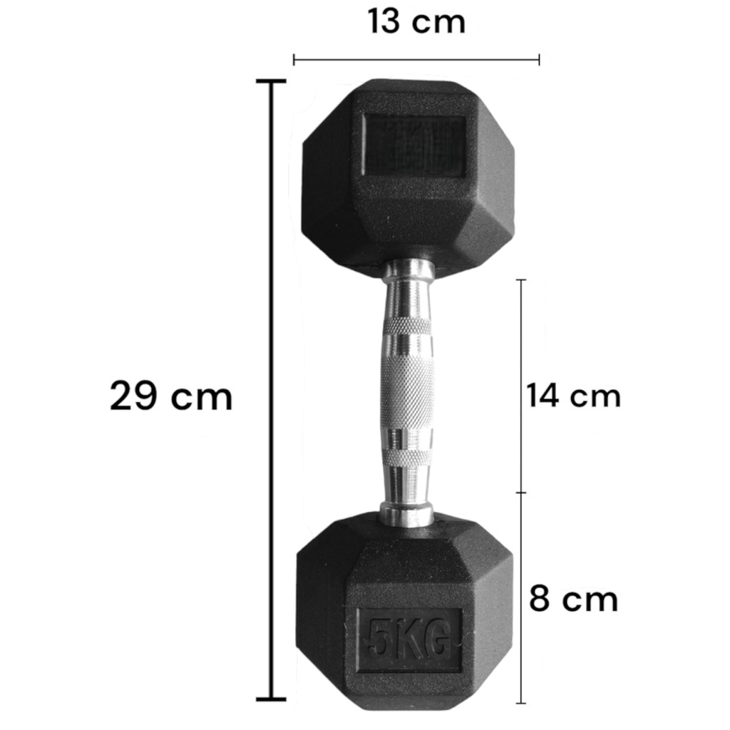 Foto 5 | Par de Mancuernas Hexagonales ID-infinite 5kg