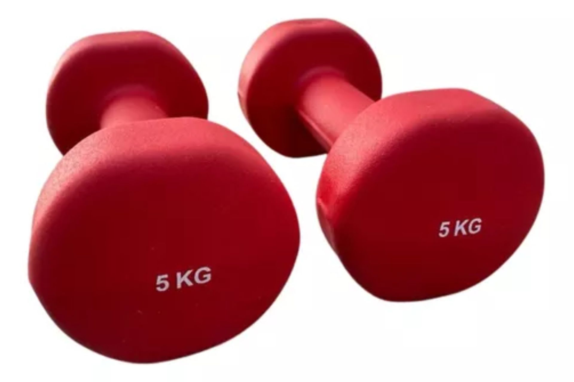 Mancuernas de Neopreno Kevinbro Rojas 5 kg 1 Par