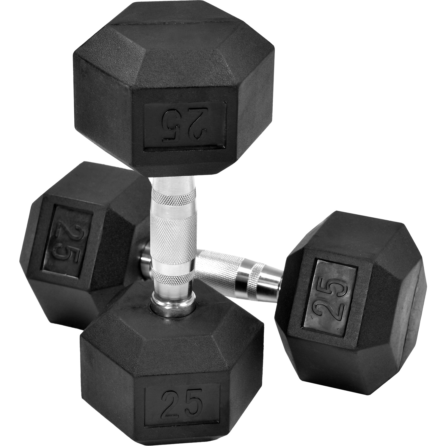 Mancuernas Centurfit Negras 25 Lb 2 Piezas