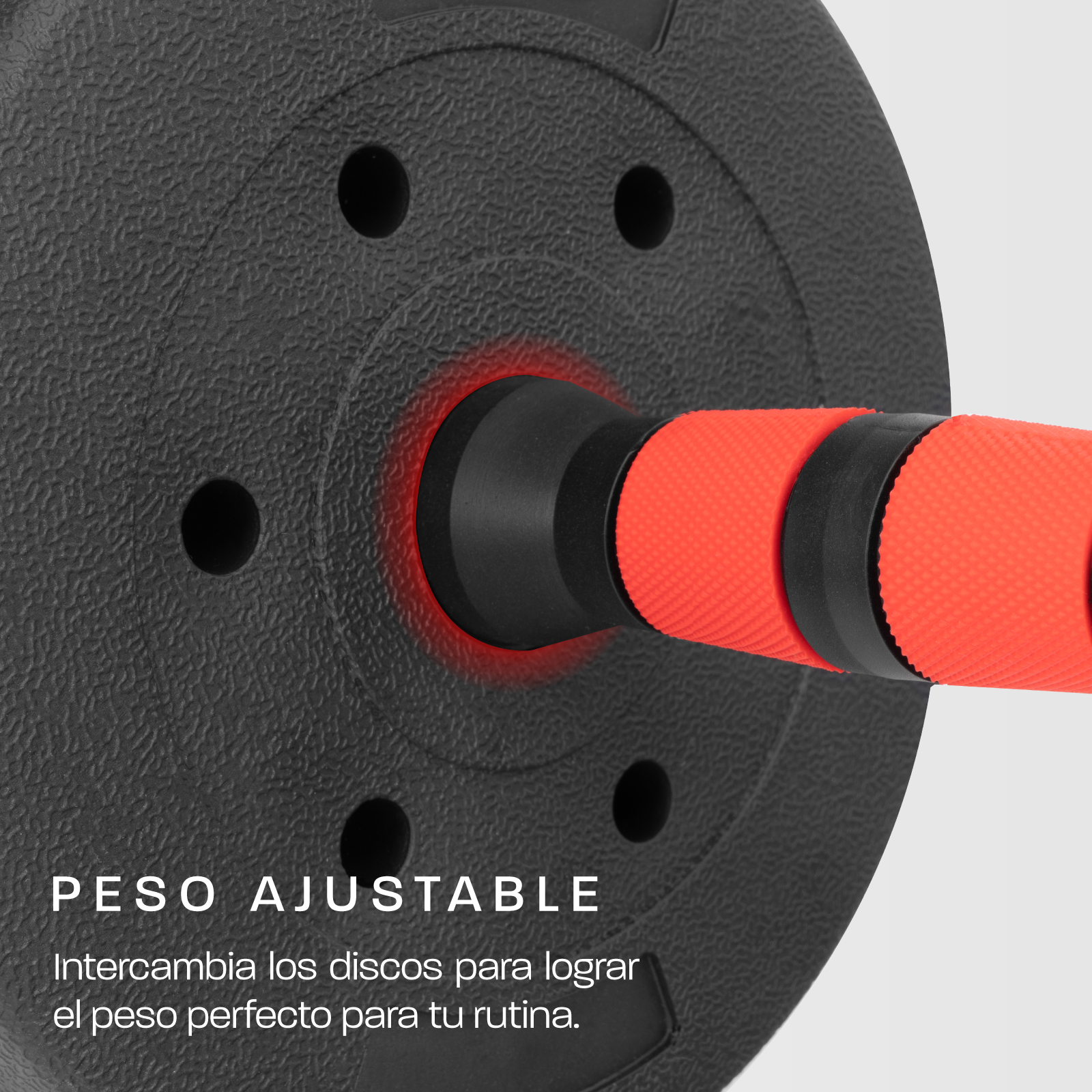 Foto 6 | Mancuerna con Peso Ajustable Altera AL-R40 Negro con Rojo 40 kg