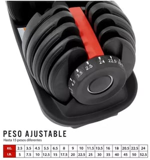 Foto 4 | Mancuerna Arco Ajustable Gym Diferentes Pesos 2.5-24 Kg