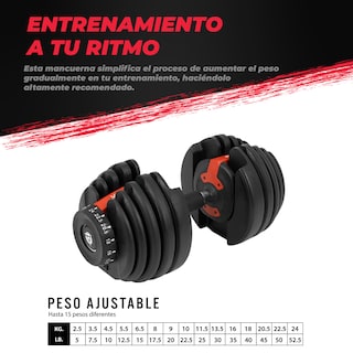 Foto 3 | Mancuerna Ajustable Altera Pa-24-blr C/ Discos Intercambiables de 2.5 A 24 Kg