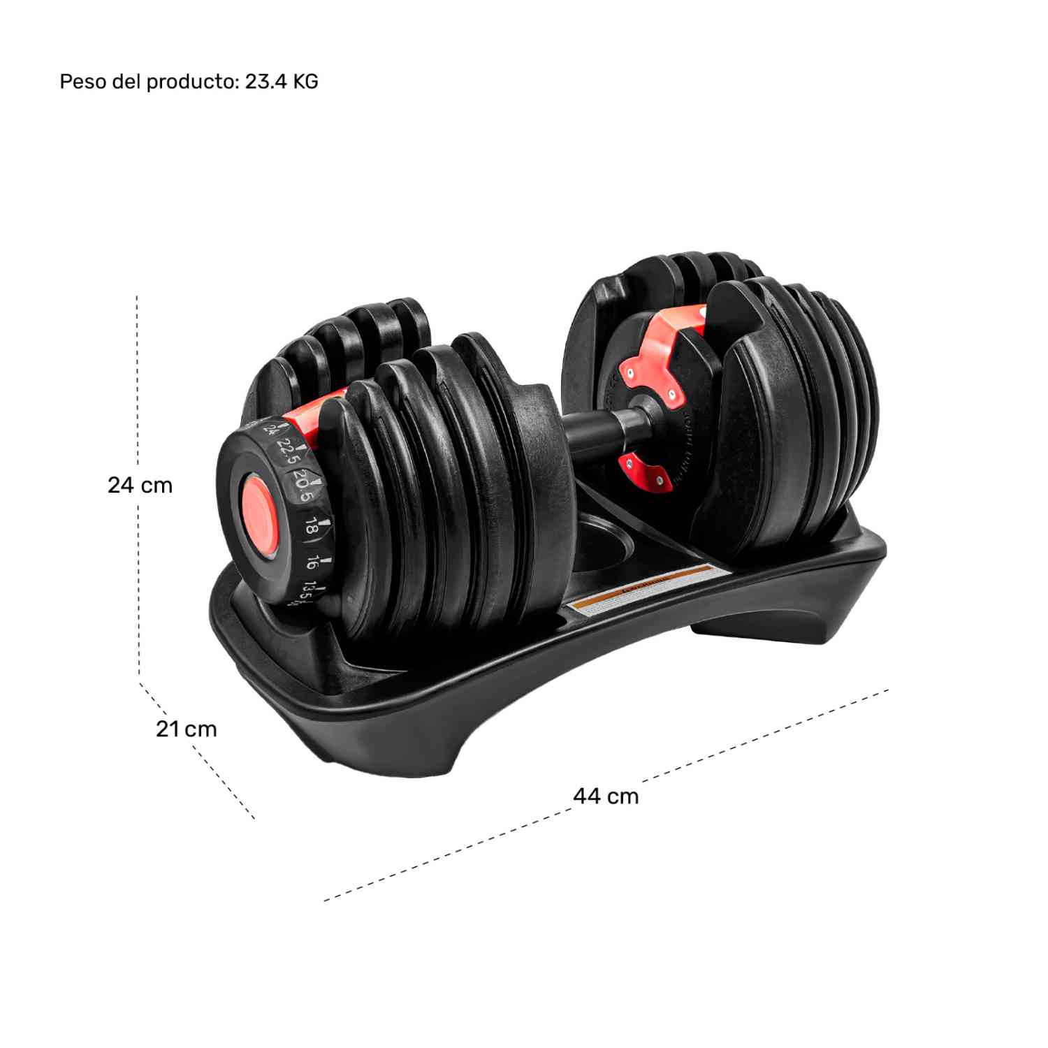 Foto 7 | Mancuernas Ajustables Centurfit Automáticas de 2 a 24 kg