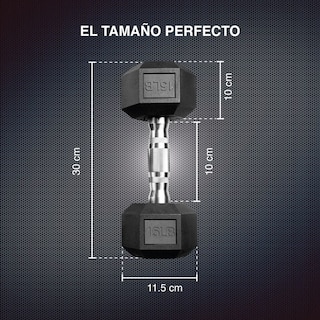 Foto 3 | Set de 2 Mancuerna Hexagonal X-Rush 15 Libras