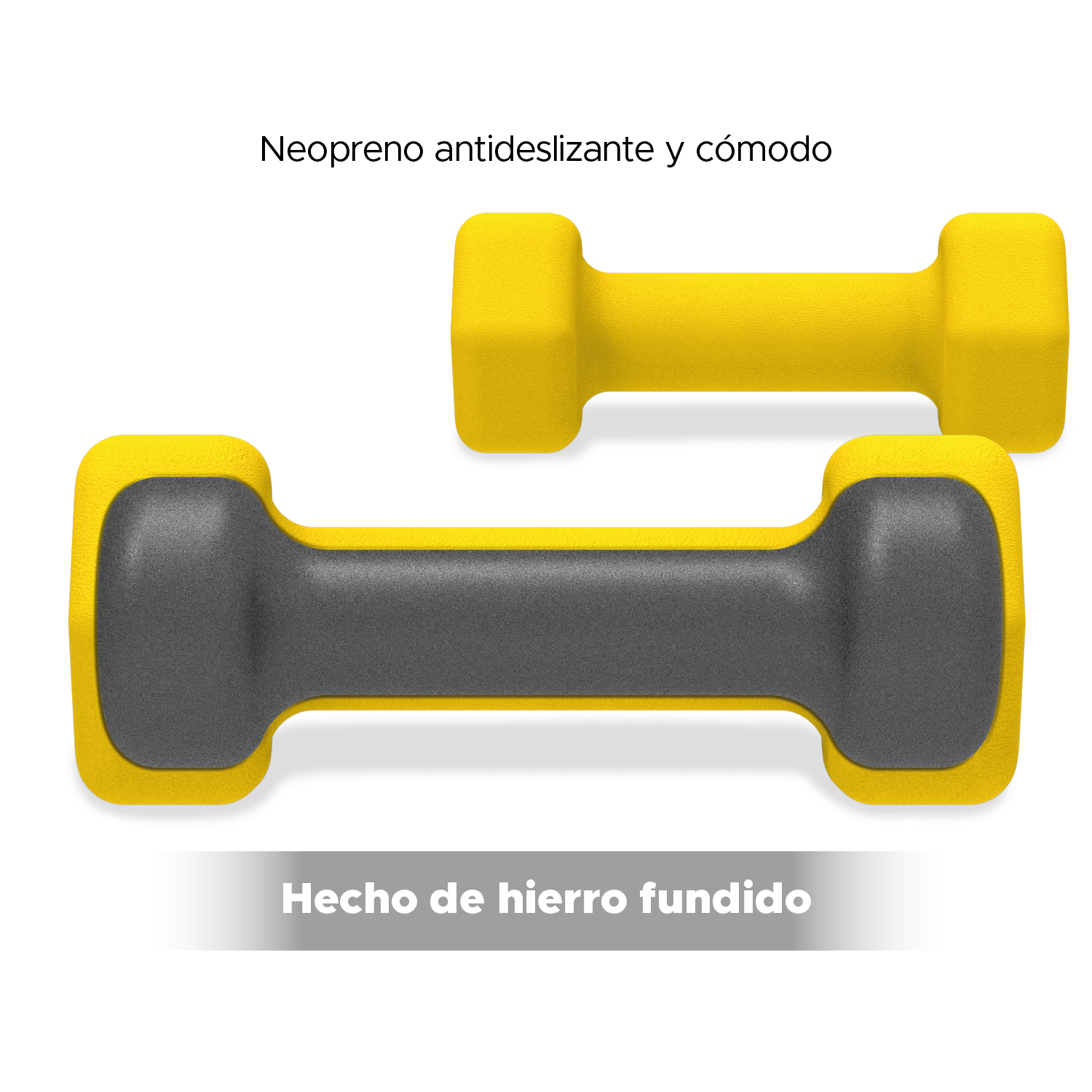 Foto 8 | Par De Mancuernas X-pross De Neopreno Amarillo 2 Lbs