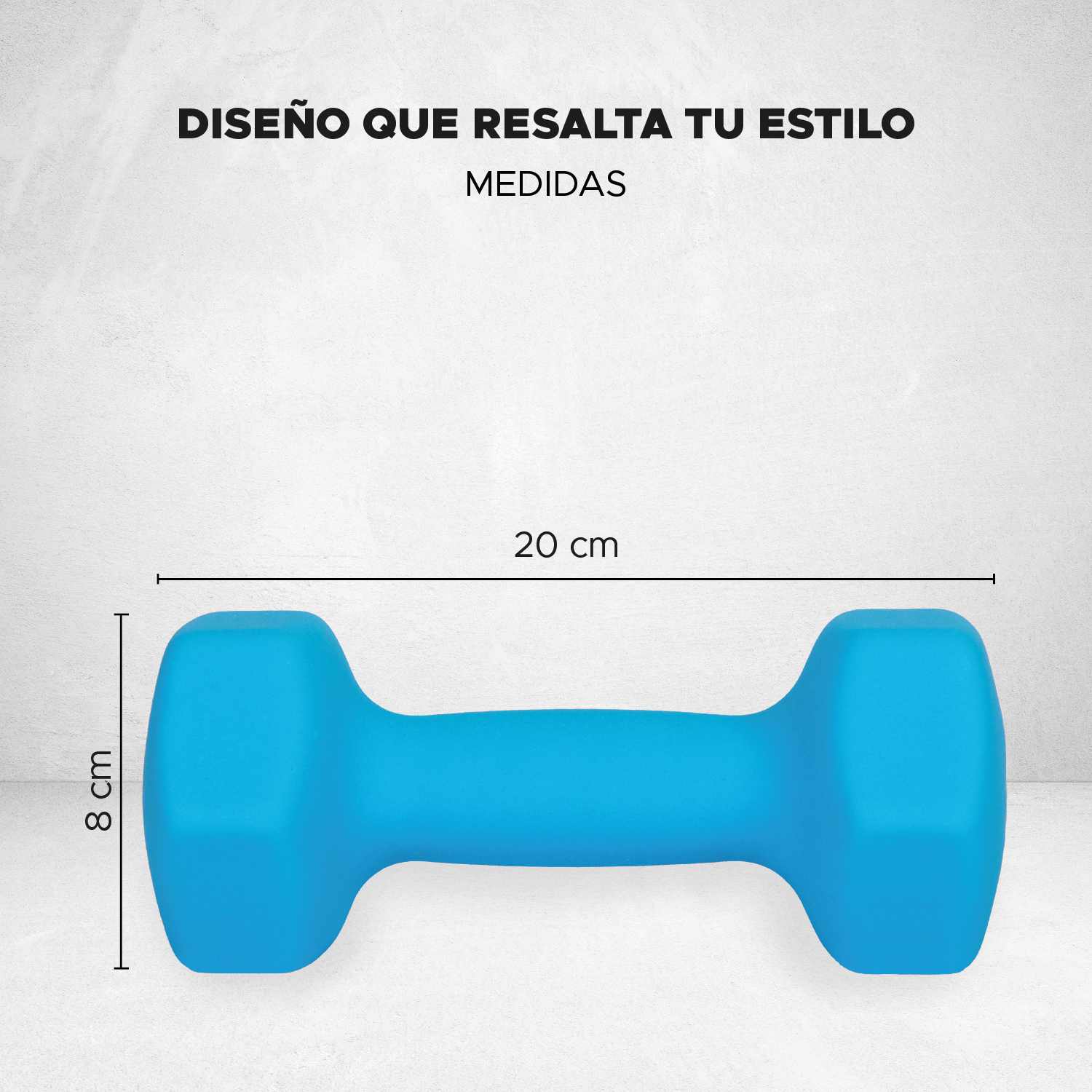 Foto 4 pulgar | Par De Mancuernas X-pross De Neopreno Azules 8 Lbs