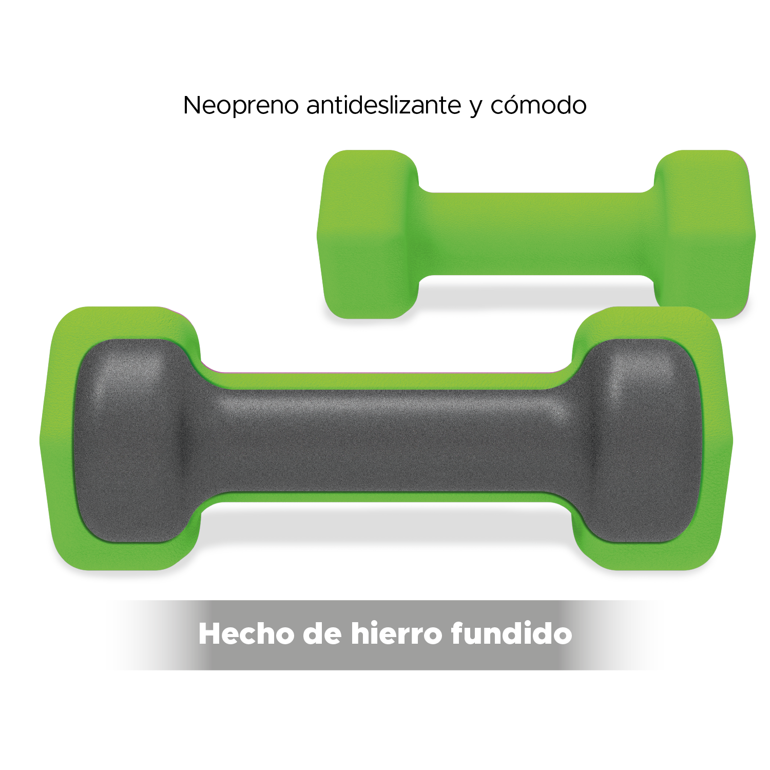 Foto 8 | Par De Mancuernas X-pross De Neopreno Verdes 5 Lbs