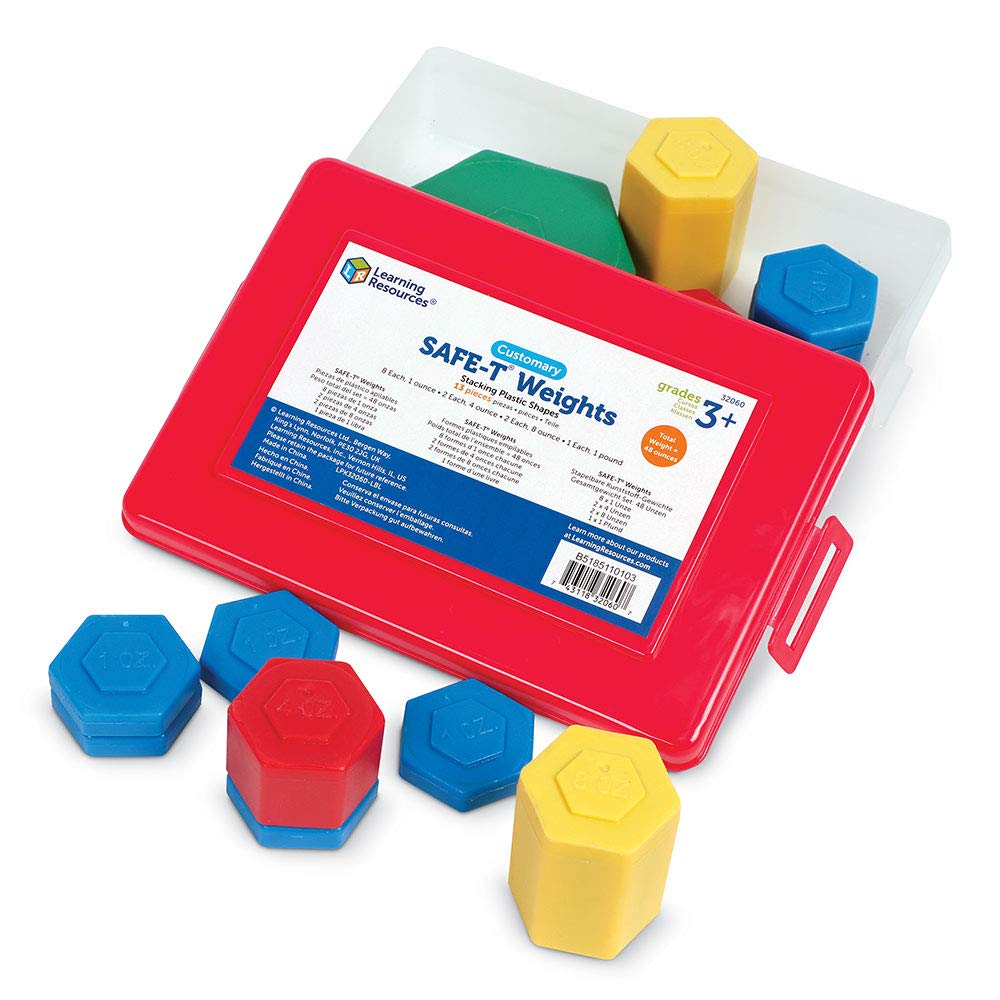 Foto 1 | Juego De Pesas Learning Resources Customary Safe-t, 13 Piezas - Venta Internacional.