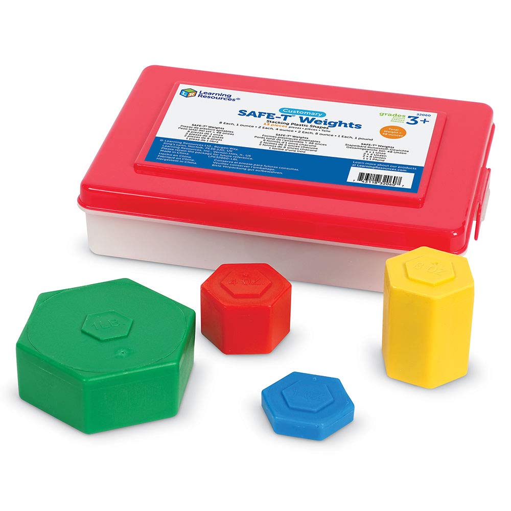 Foto 4 | Juego De Pesas Learning Resources Customary Safe-t, 13 Piezas - Venta Internacional.