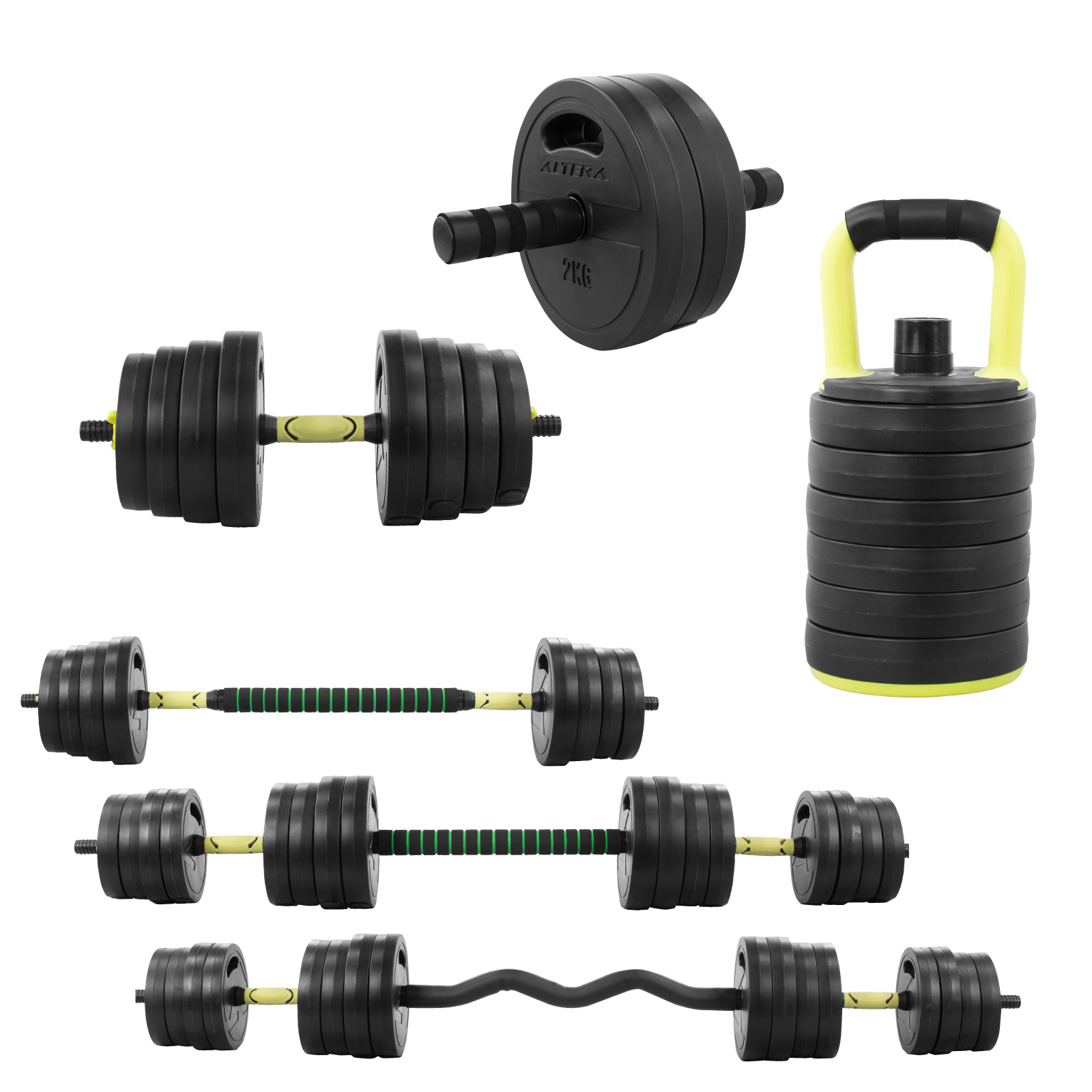 Mancuernas Ajustables Set 30 Kg Altera Para Ejercicio