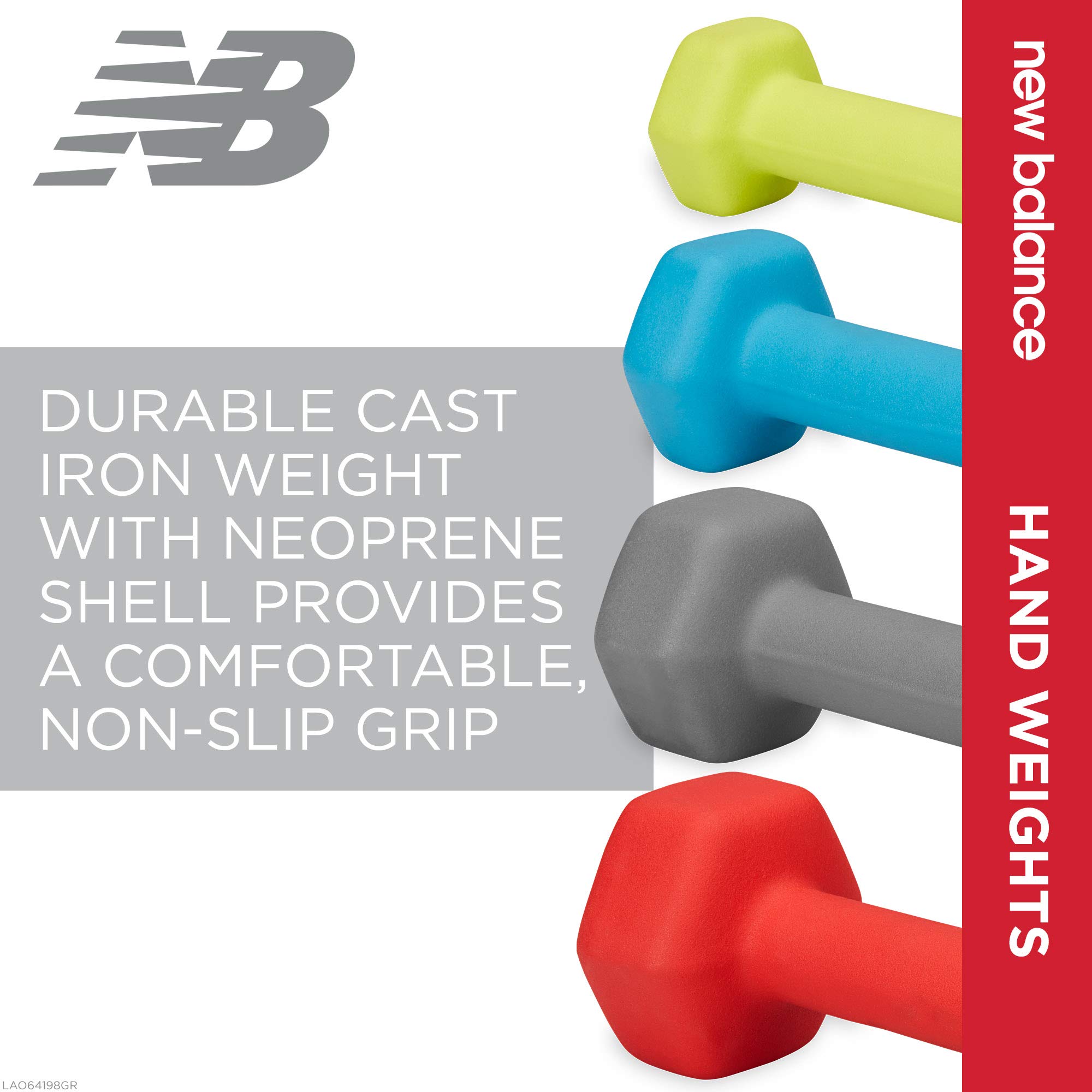 Foto 5 pulgar | Mancuerna New Balance Neopreno 15 Libras 1 Pieza - Venta Internacional