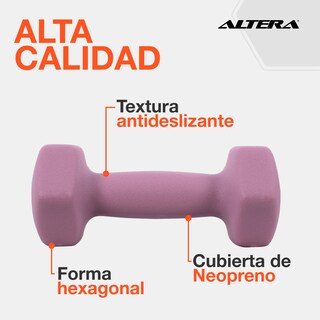 Foto 5 | Mancuernas 20 Libras Altera Set De 6 Pesas Para Ejercicio