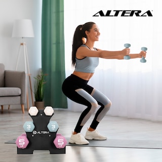 Foto 6 | Mancuernas 20 Libras Altera Set De 6 Pesas Para Ejercicio
