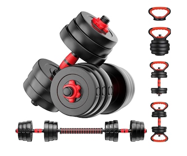 Foto 1 | Set de Mancuernas de 20 kg Bywell Multifuncional y Ajustables