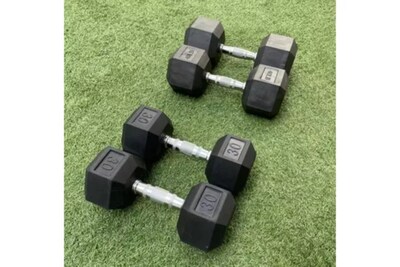 Foto 2 | Set de Mancuernas Hexagonales 30 35 y 40 Libras 3 Pares