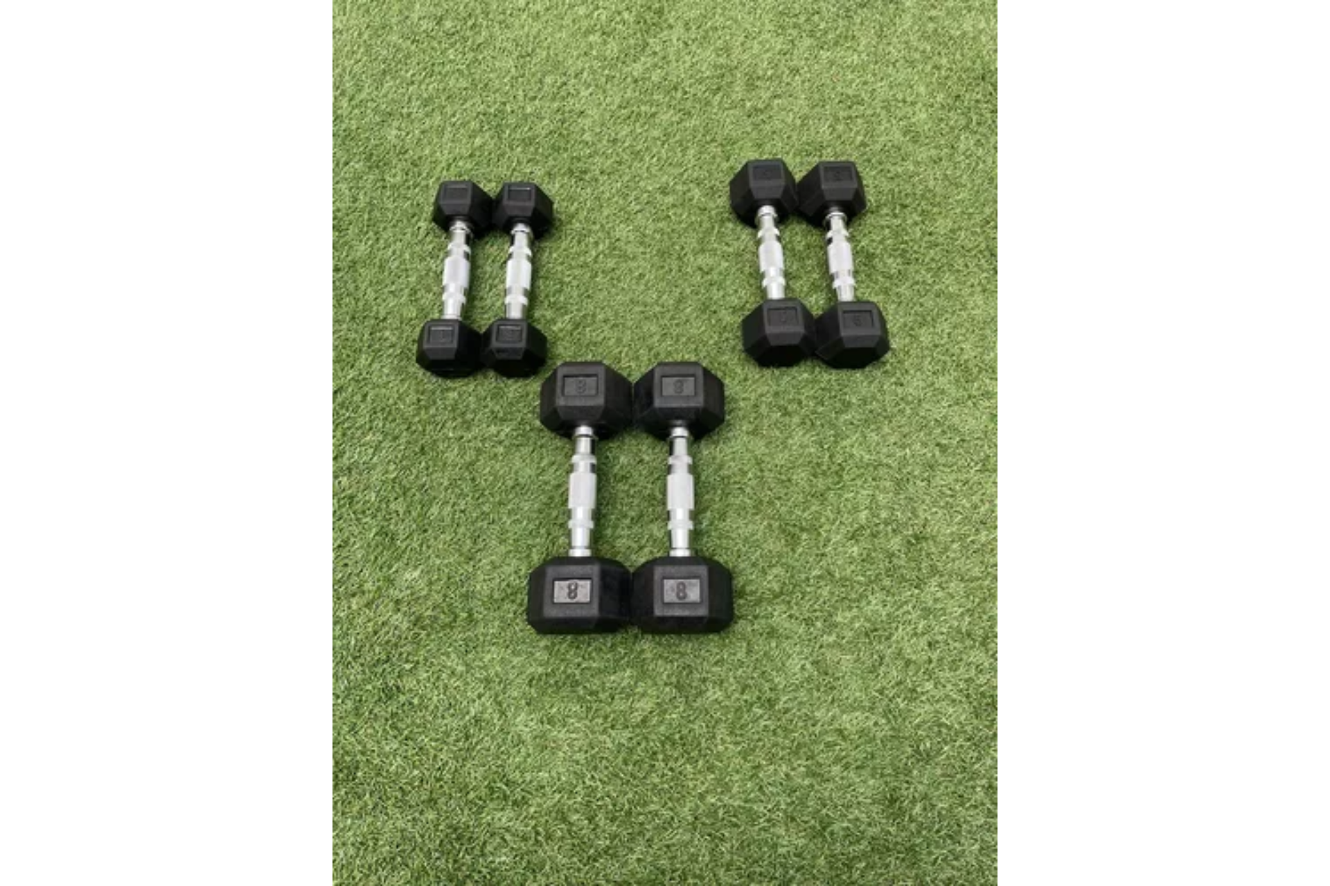 Foto 2 | Set de 3 Pares de Mancuernas Hexagonales de 3 / 5 / 8 Libras