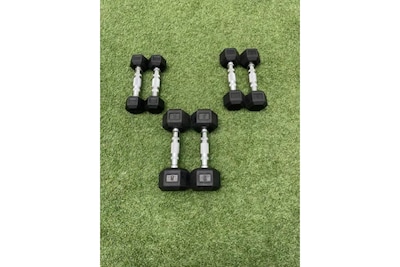 Foto 2 | Set de 3 Pares de Mancuernas Hexagonales de 3 / 5 / 8 Libras