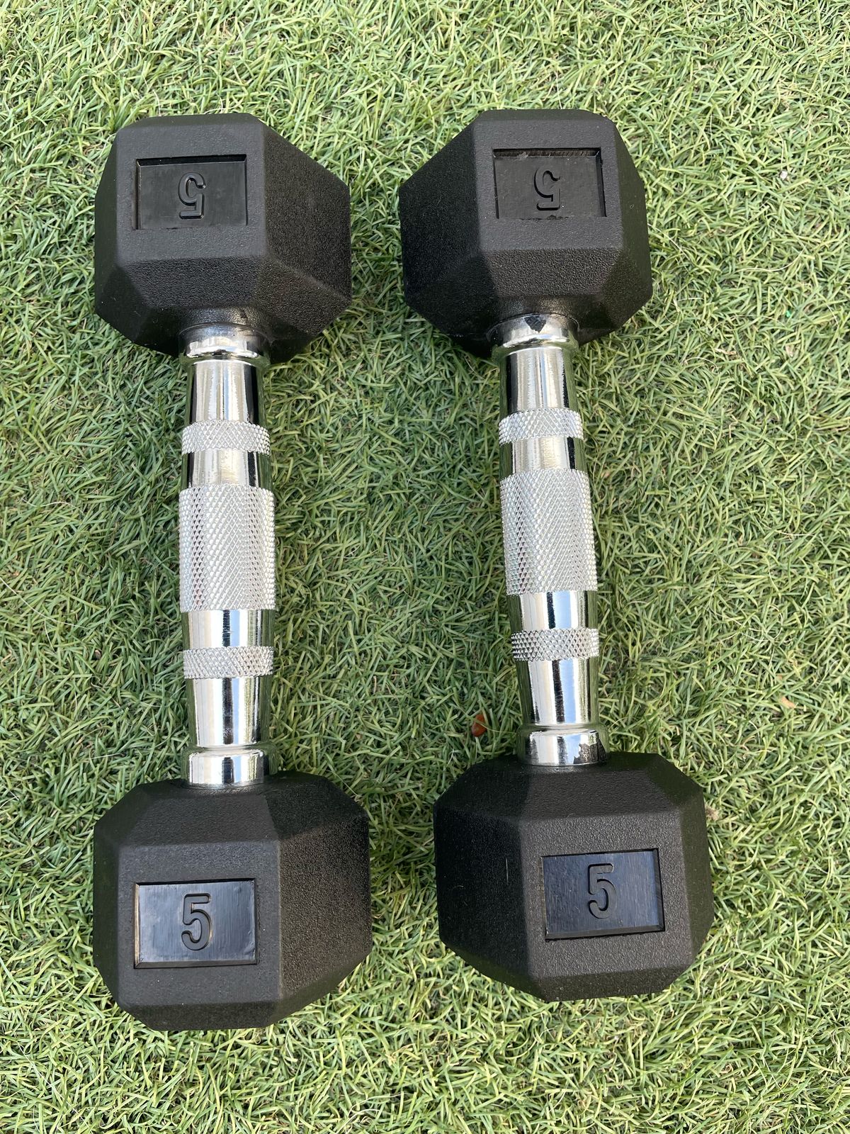 Foto 2 | Juego de 2 Pares de Mancuernas Hexagonales de 3 y 5 Libras