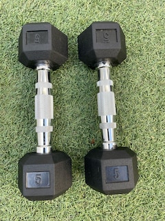 Foto 2 | Juego de 2 Pares de Mancuernas Hexagonales de 3 y 5 Libras