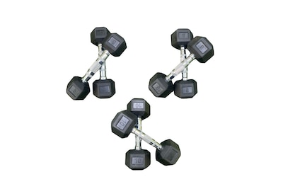 Foto 1 | Set de 3 Pares de Mancuernas Hexagonales de 5 8 y 10 libras