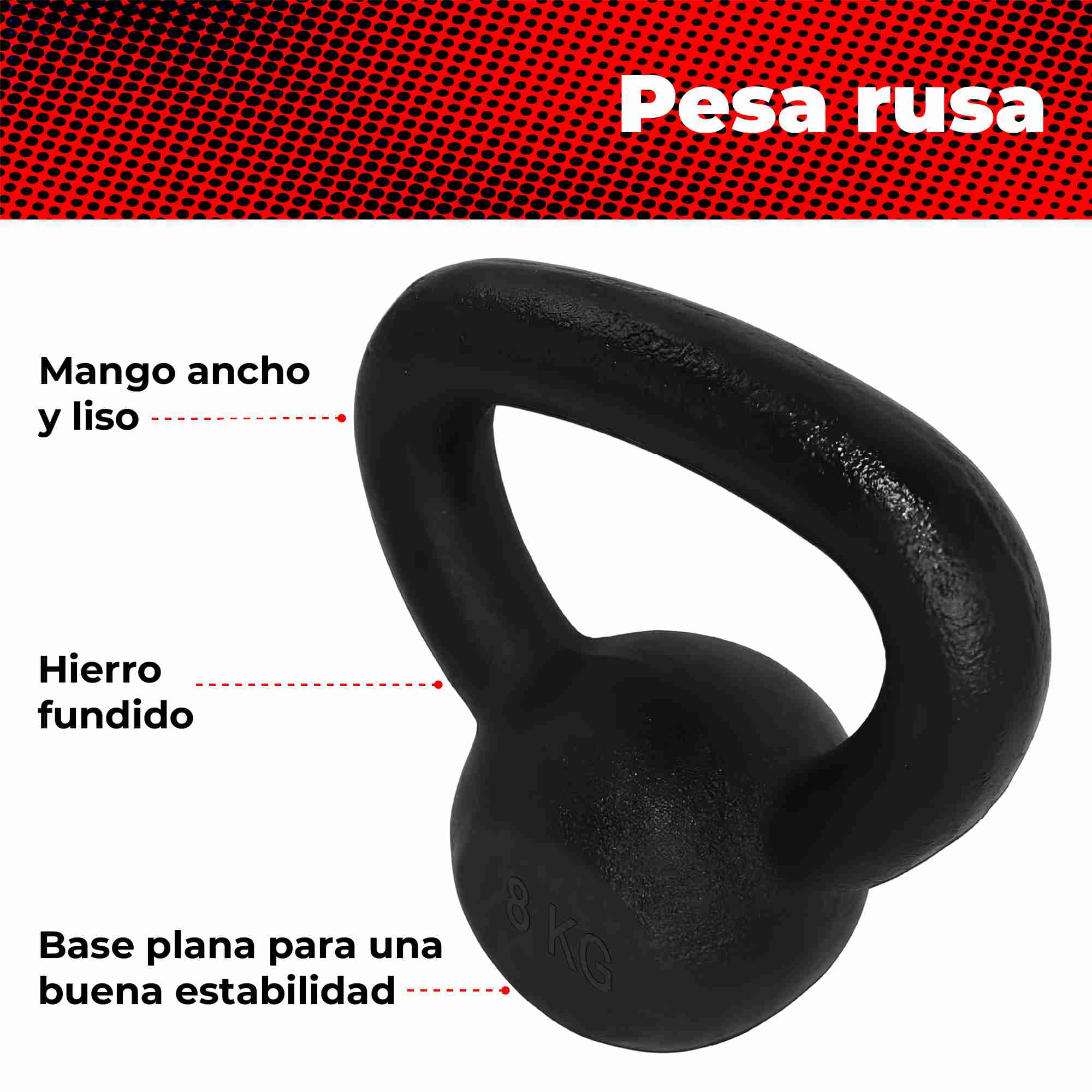 Foto 3 pulgar | Pesa Rusa X- Rush Negra 8 Kg