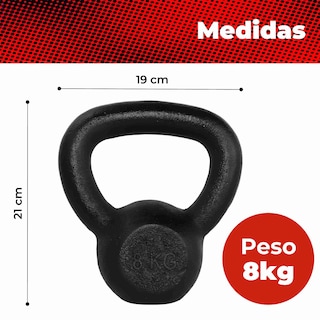 Foto 3 | Pesa Rusa X- Rush Negra 8 Kg