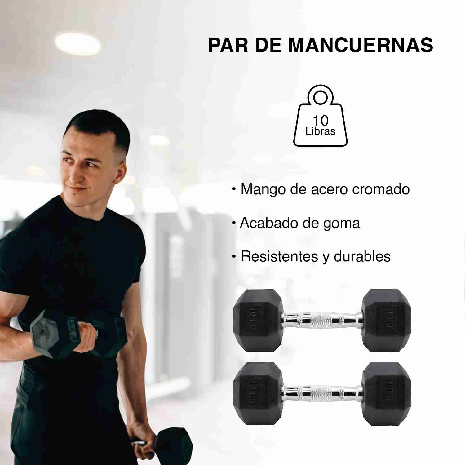 Foto 3 pulgar | Mancuernas 10 Libras X-rush 2 Piezas