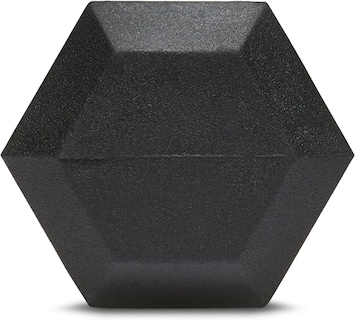 Foto 4 | Mancuerna Amazon Basics De Goma Hexagonal De 9,07 Kg, Color Negro - Venta Internacional.