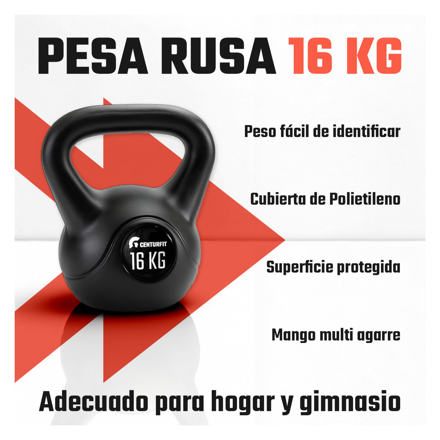 Foto 5 pulgar | Pesa Rusa Kettlebell 16kg 35lb Cross Fitness Gimnasio Centurfit