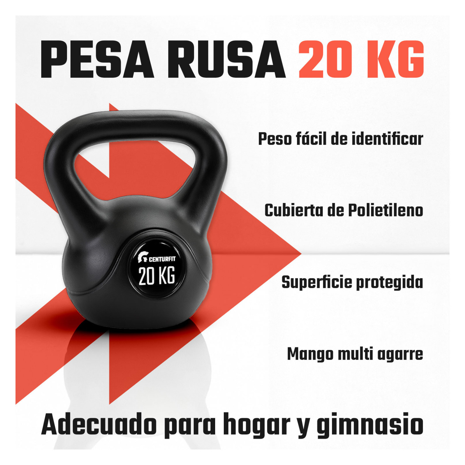 Foto 5 pulgar | Pesa Rusa Kettlebell 20kg 44lb Cross Fitness Gimnasio Centurfit