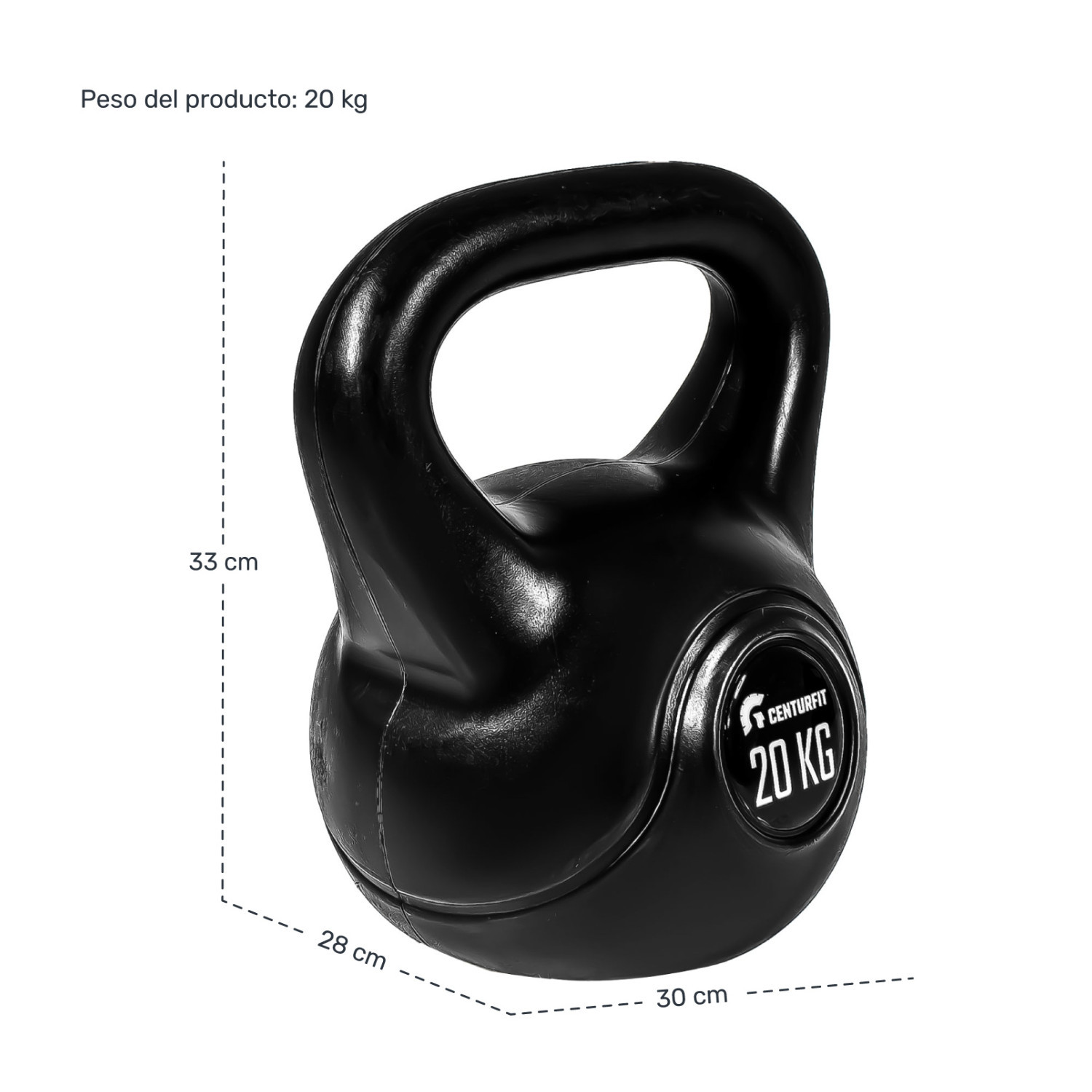 Foto 9 pulgar | Pesa Rusa Kettlebell 20kg 44lb Cross Fitness Gimnasio Centurfit