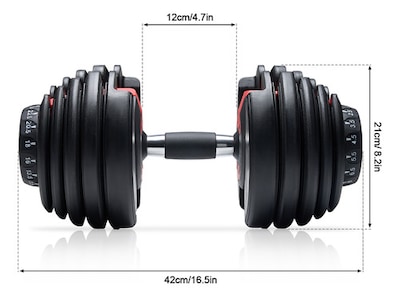 Foto 2 | Pesa Mancuerna Ajustable Gym Diferentes Pesos 2.5 - 24 Kgs