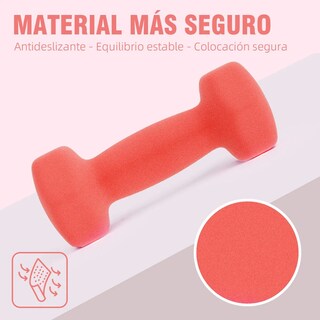 Foto 3 | Par Mancuernas 2 Kilos Para Ejercicio Eo Safe Imports Esi-19962 Rojo