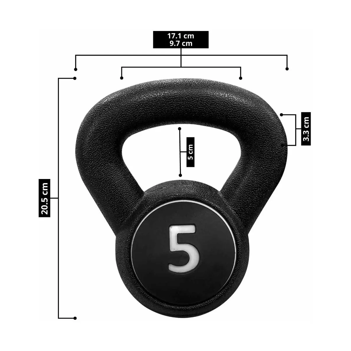 Foto 5 pulgar | Set Pesas Rusas 5,10,15 , C/base Eo Safe Imports Esi-19966 Negro