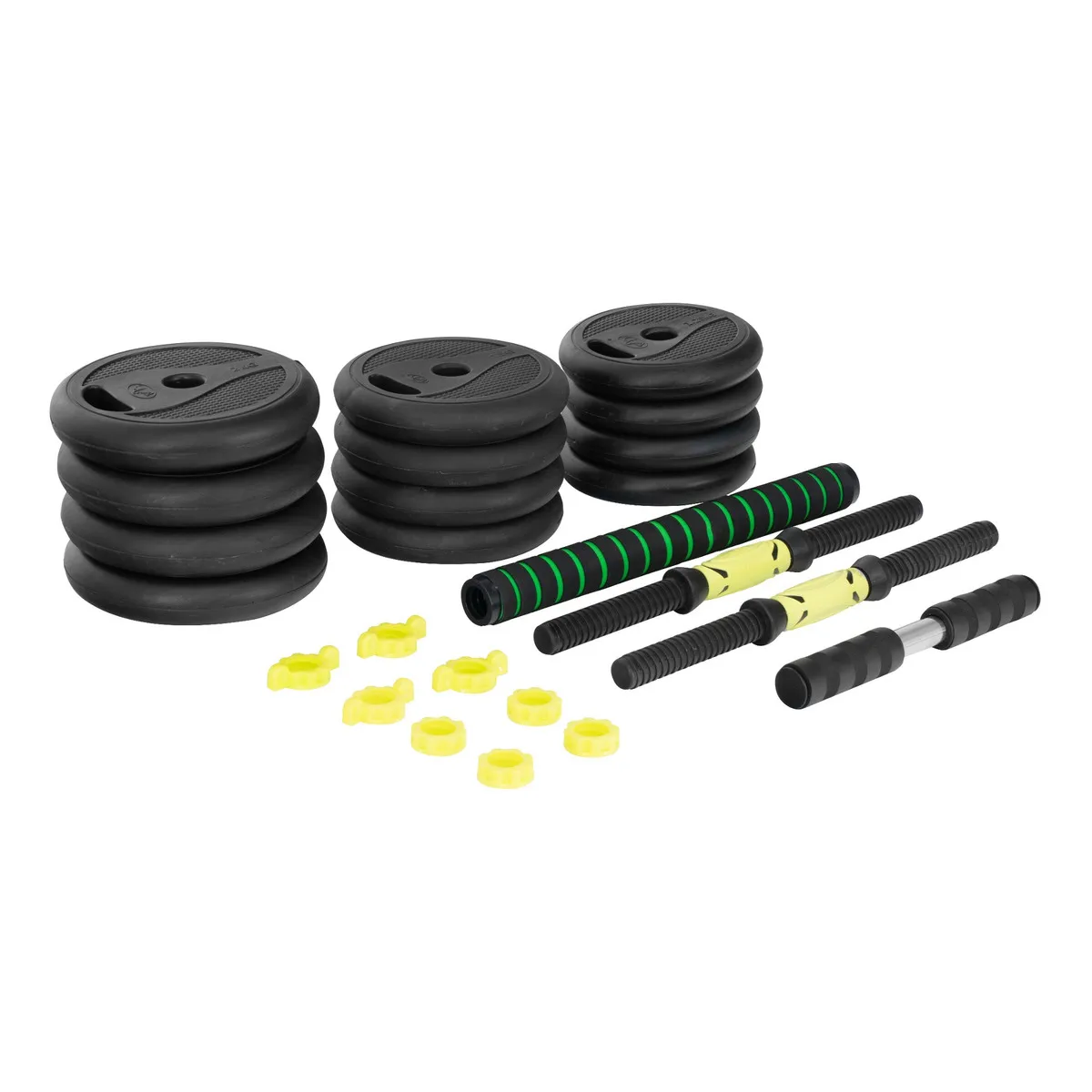 Foto 3 pulgar | Set Mancuernas Barra Recta Pesas Eo Safe Imports Esi-19969 Negro