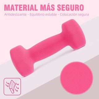 Foto 2 | Par Mancuernas 2 Kilos Para Ejercicio Eo Safe Imports Esi-19963 Rosa
