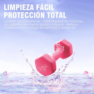 Foto 3 | Par Mancuernas 2 Kilos Para Ejercicio Eo Safe Imports Esi-19963 Rosa