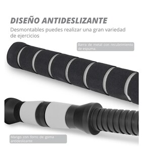 Foto 3 | Set Mancuernas Altera Barra Ajustable 20kg Total Pesas Disco Lab.g Negro
