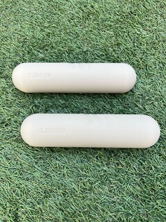 Foto 2 | Par de Mancuernas Kevinbro Blancas de Silicón Softgrip Fitness de 1.5kg