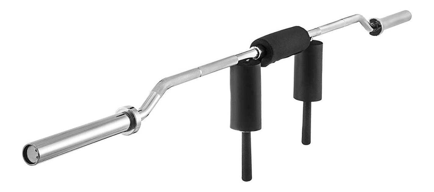 Barra de Entrenamiento Olímpica 2'' Para Sentadillas Mdfitness Cromada 2.2 M 700 Lb