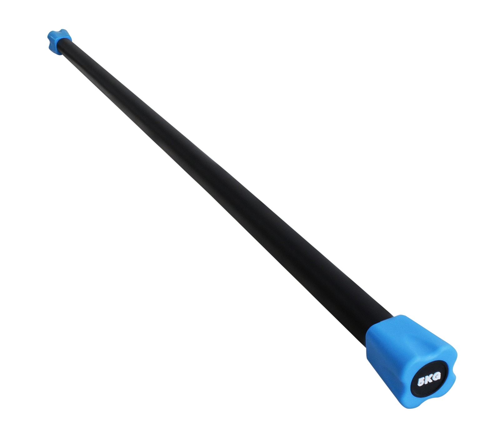 Barra de Entrenamiento Mdfitness color Azul Peso Integrado 5 Kg Barra Ponderada Weighted Bar