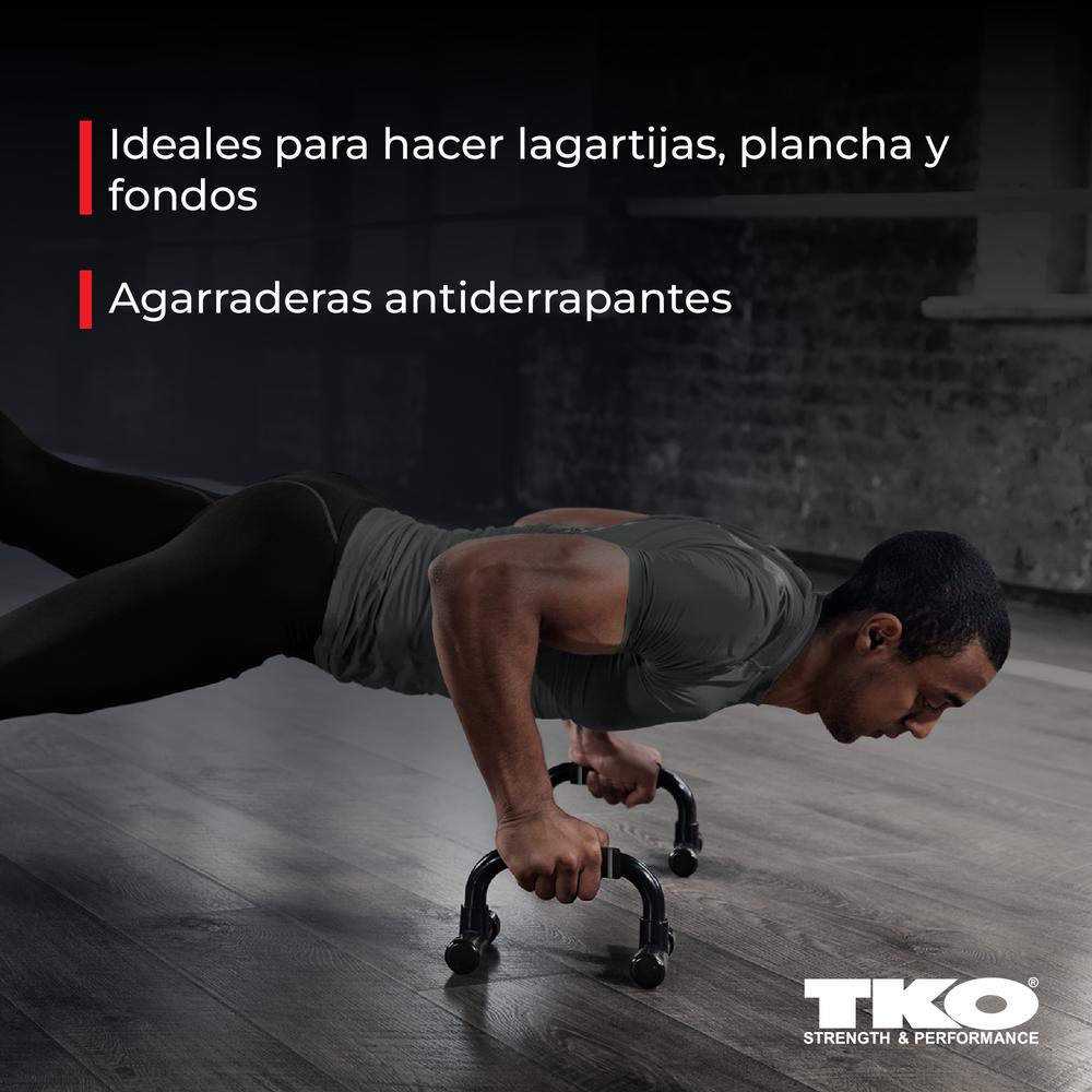 Foto 6 pulgar | Barras De Flexiones De Ejercicio Negro Tko