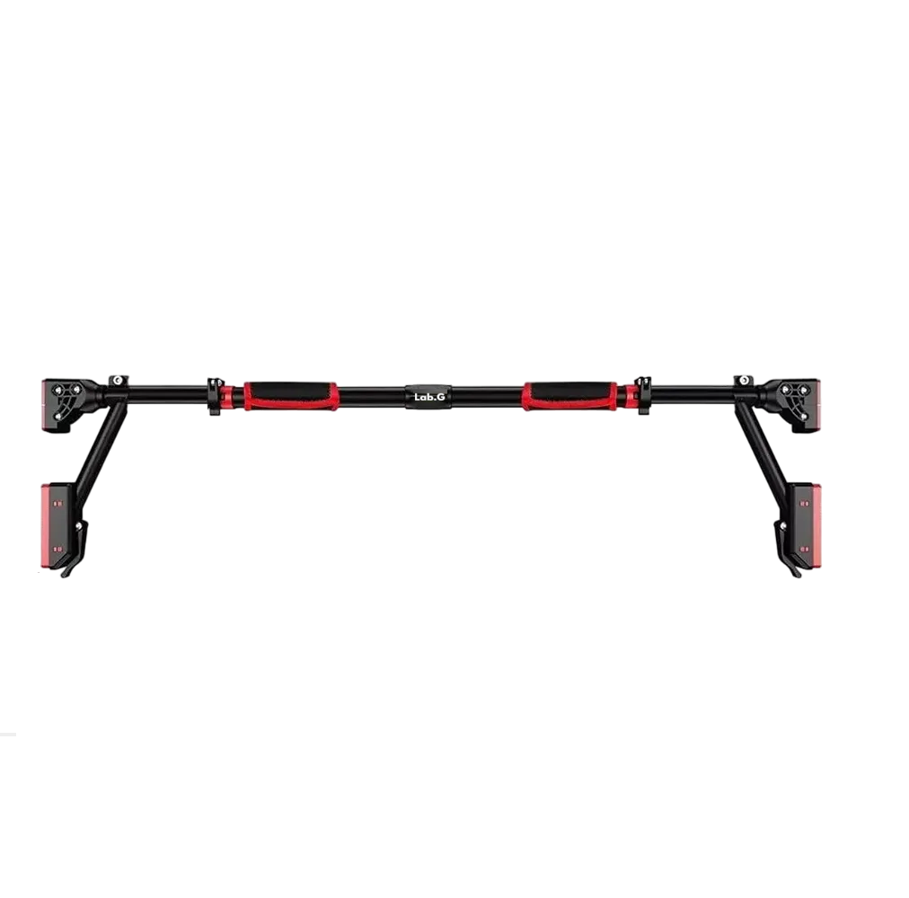 Foto 1 | Barra Dominada Lab.g De Puerta Pared Ajustable Abdominal Gym Casa Negro Rojo